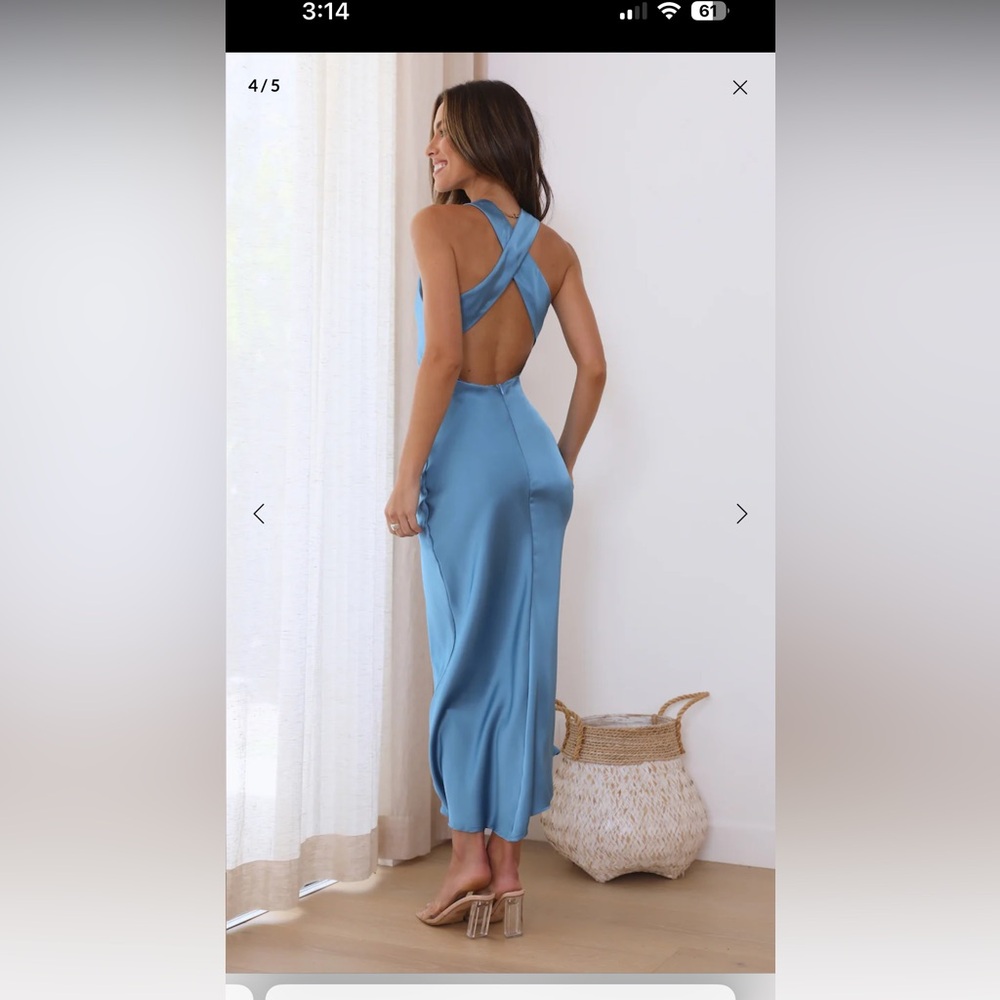 BNWT Hot Girl Approved Satin Dress Hello Molly S